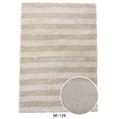 Bande polyester soie Design tapis Shaggy